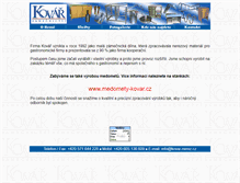 Tablet Screenshot of kovar-nerez.cz